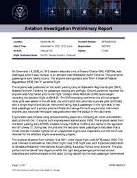 Statesville Regional Airport, NC (SVH/KSVH) → Sarasota-Bradenton International Airport, FL (SRQ/KSRQ) — crash photo